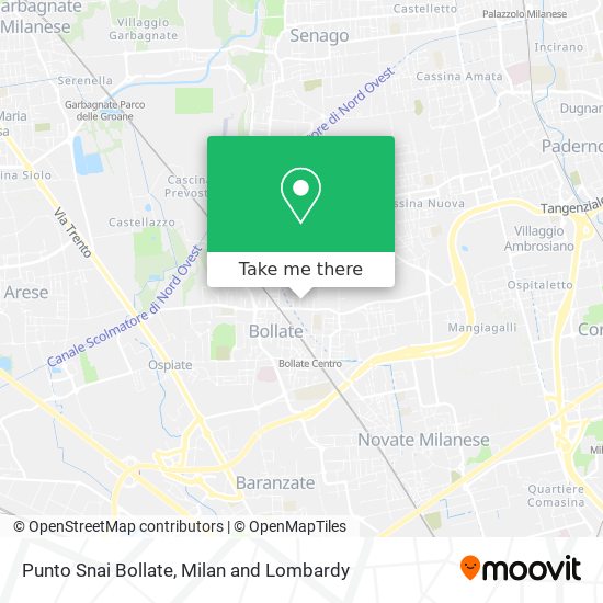 Punto Snai Bollate map
