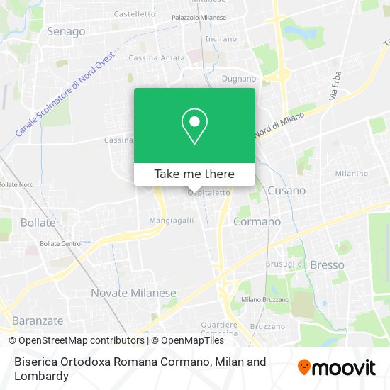 Biserica Ortodoxa Romana Cormano map