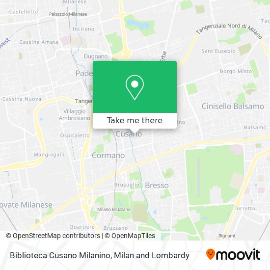Biblioteca Cusano Milanino map