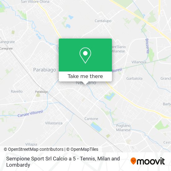 Sempione Sport Srl Calcio a 5 - Tennis map