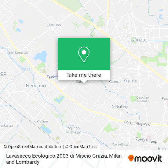 Lavasecco Ecologico 2003 di Miscio Grazia map