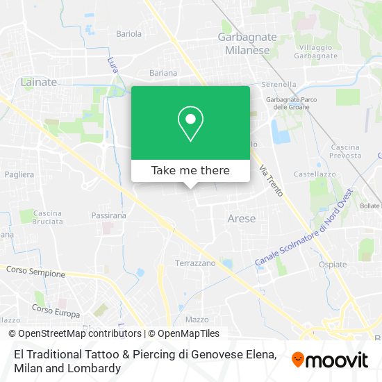 El Traditional Tattoo & Piercing di Genovese Elena map