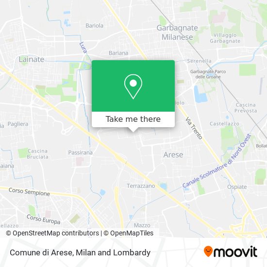 Comune di Arese map