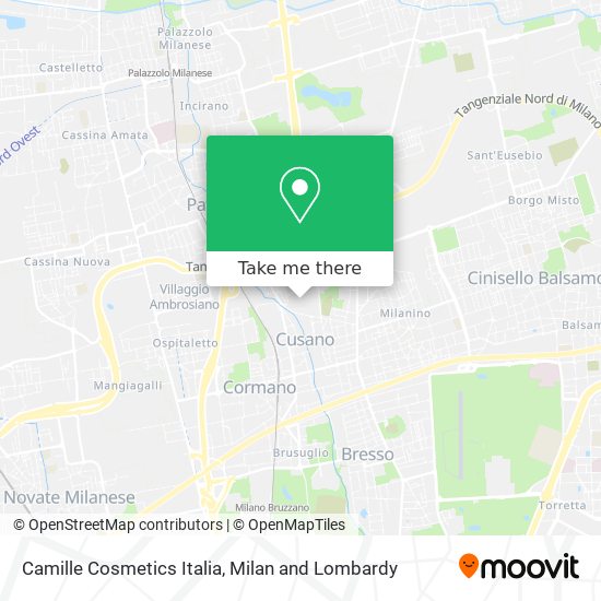 Camille Cosmetics Italia map