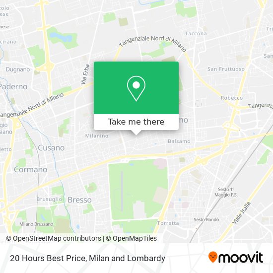 20 Hours Best Price map
