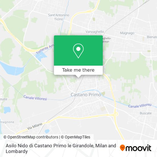 Asilo Nido di Castano Primo le Girandole map