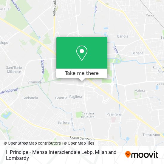 Il Principe - Mensa Interaziendale Lebp map