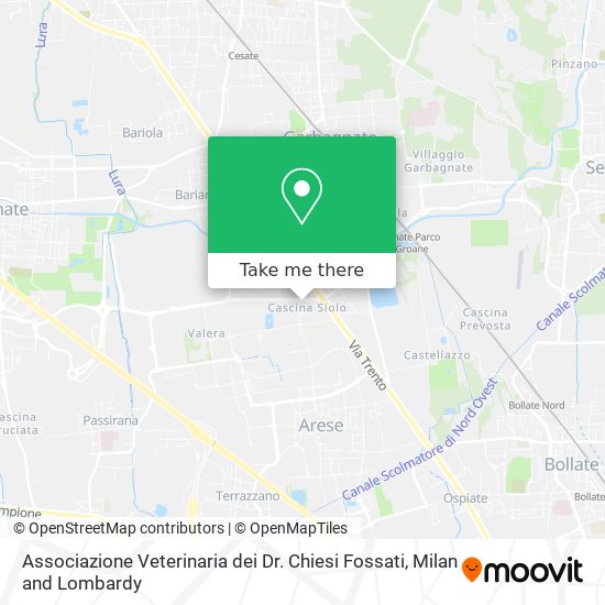 Associazione Veterinaria dei Dr. Chiesi Fossati map