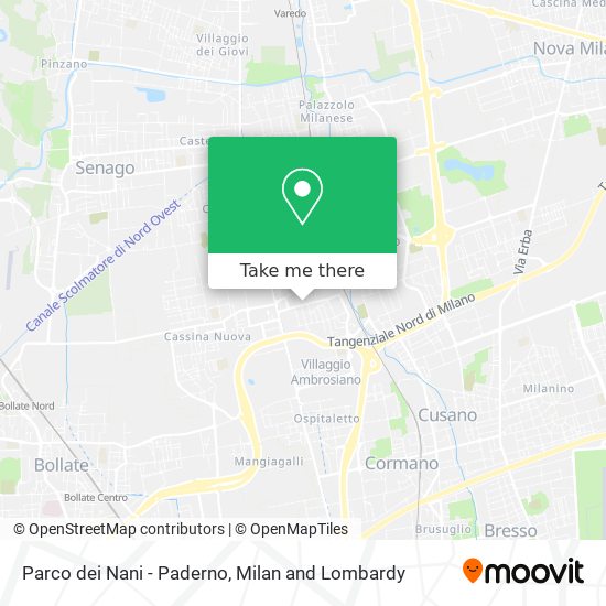 Parco dei Nani - Paderno map