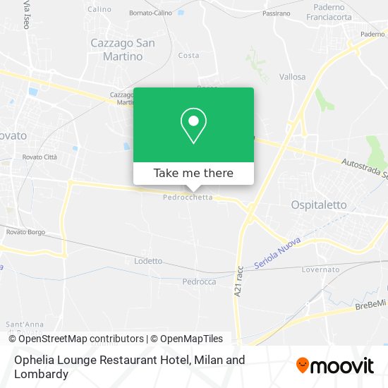 Ophelia Lounge Restaurant Hotel map