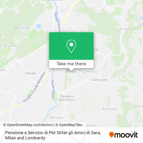 Pensione e Servizio di Pet Sitter gli Amici di Sara map