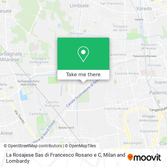 La Rosajese Sas di Francesco Rosano e C map