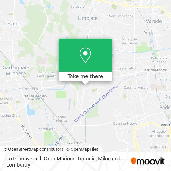 La Primavera di Oros Mariana Todosia map
