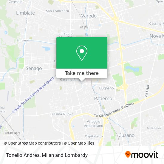Tonello Andrea map