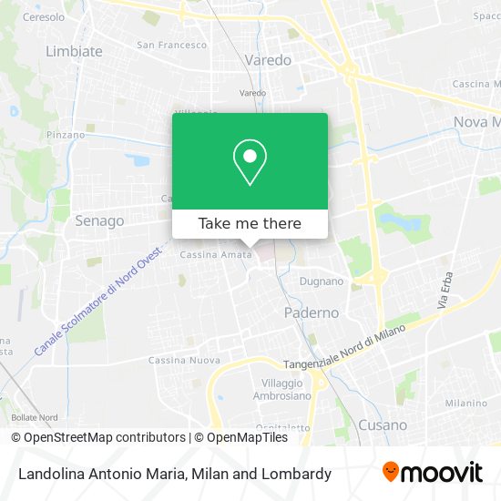 Landolina Antonio Maria map