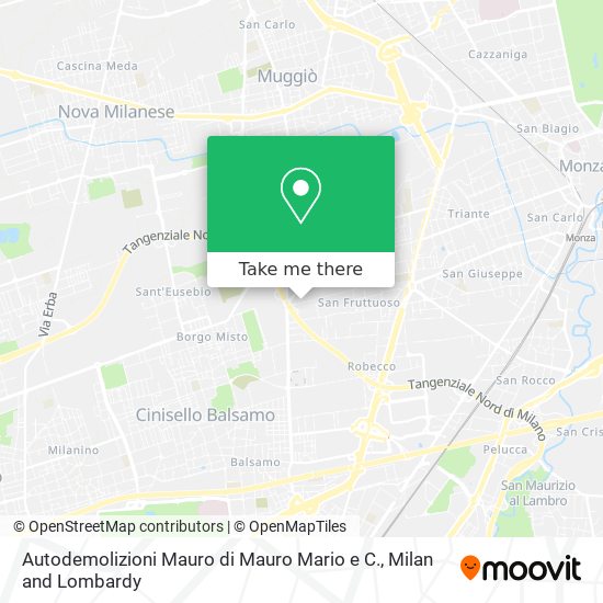 Autodemolizioni Mauro di Mauro Mario e C. map