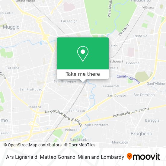 Ars Lignaria di Matteo Gonano map