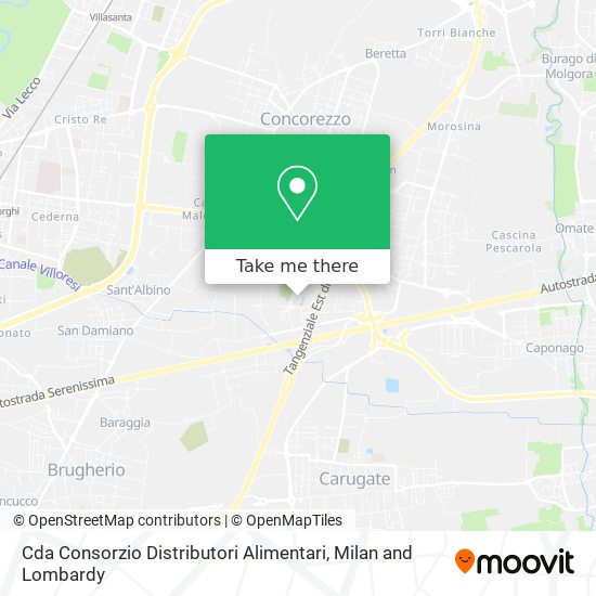 Cda Consorzio Distributori Alimentari map