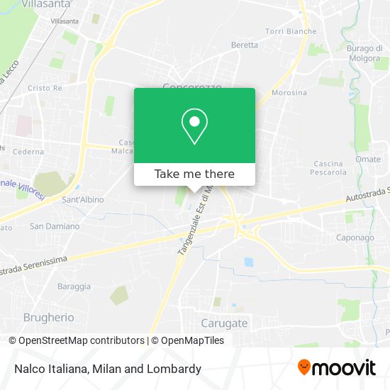Nalco Italiana map