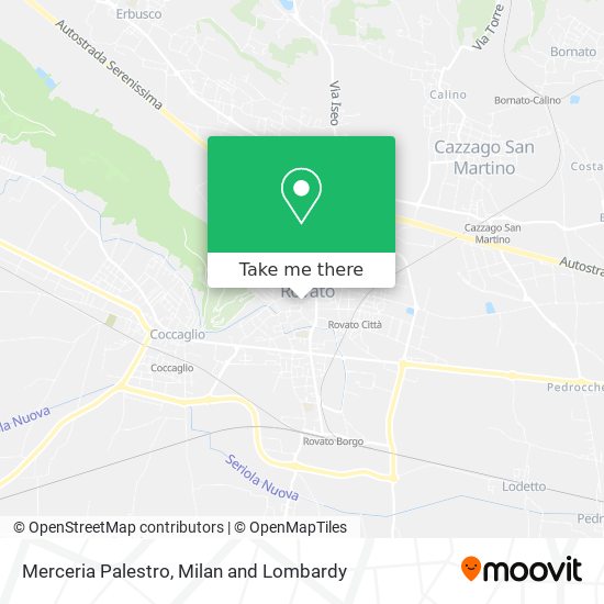 Merceria Palestro map