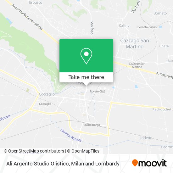 Ali Argento Studio Olistico map