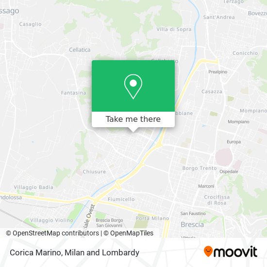 Corica Marino map