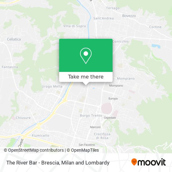 The River Bar - Brescia map