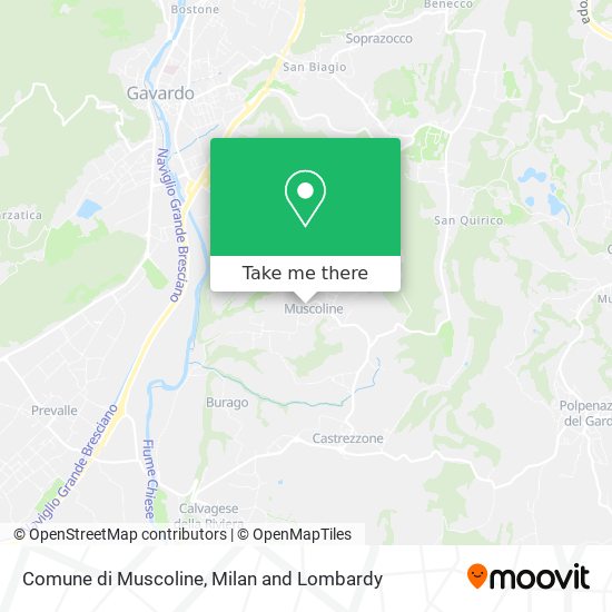 Comune di Muscoline map