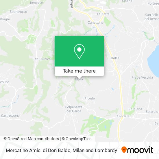 Mercatino Amici di Don Baldo map