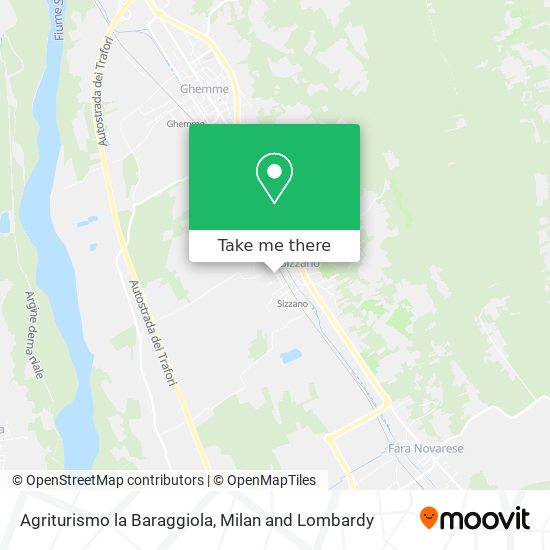 Agriturismo la Baraggiola map