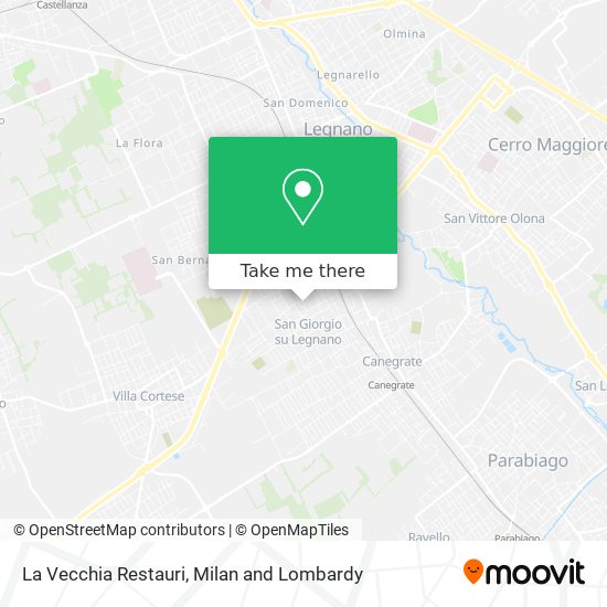 La Vecchia Restauri map