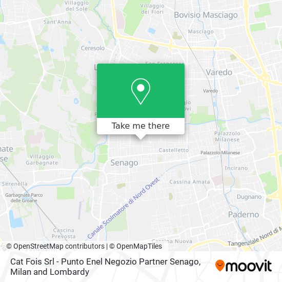 Cat Fois Srl - Punto Enel Negozio Partner Senago map