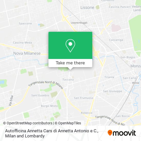 Autofficina Annetta Cars di Annetta Antonio e C. map