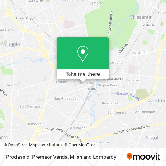 Prodass di Premaor Vanda map