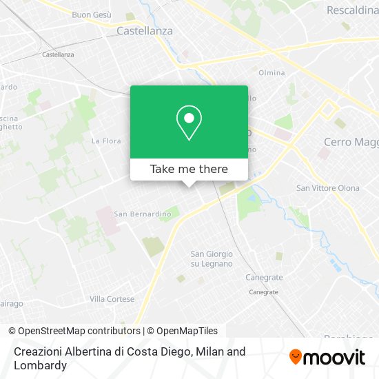 Creazioni Albertina di Costa Diego map