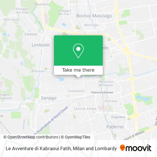 Le Avventure di Kabraoui Fatih map