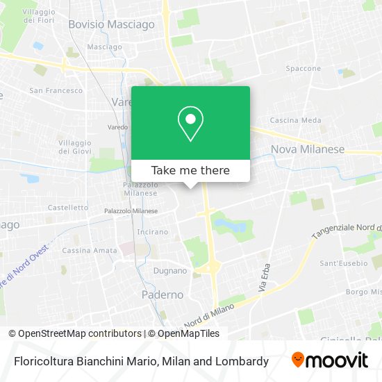 Floricoltura Bianchini Mario map