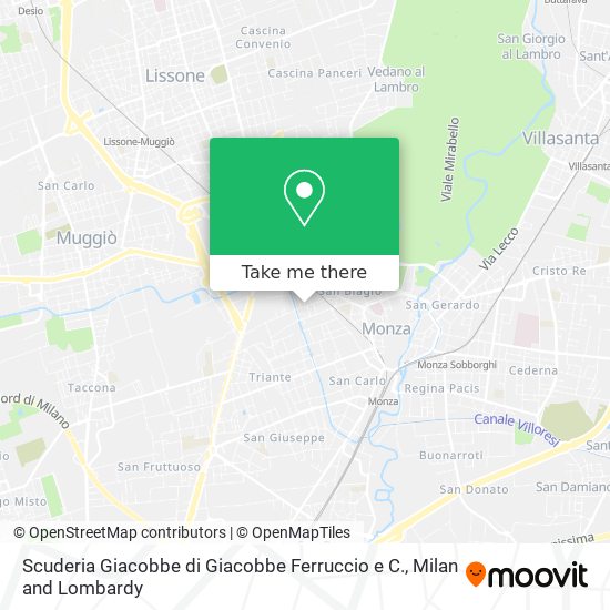 Scuderia Giacobbe di Giacobbe Ferruccio e C. map