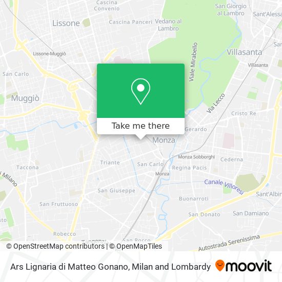 Ars Lignaria di Matteo Gonano map