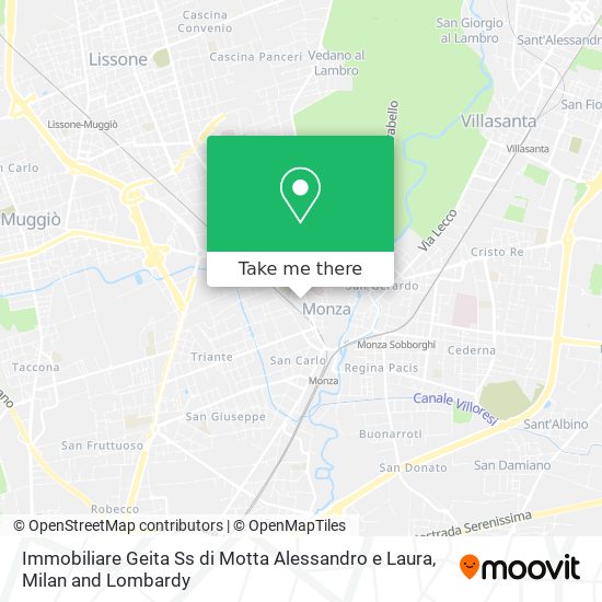 Immobiliare Geita Ss di Motta Alessandro e Laura map