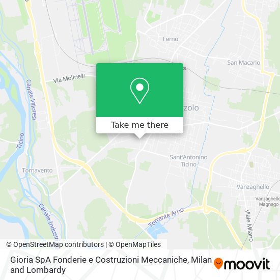 Gioria SpA Fonderie e Costruzioni Meccaniche map