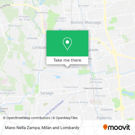 Mano Nella Zampa map