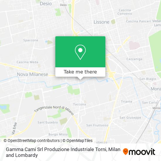 Gamma Cami Srl Produzione Industriale Torni map