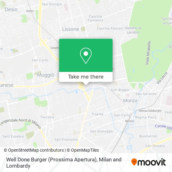 Well Done Burger (Prossima Apertura) map