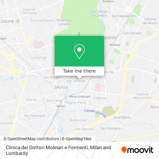 Clinica dei Dottori Molinari e Formenti map