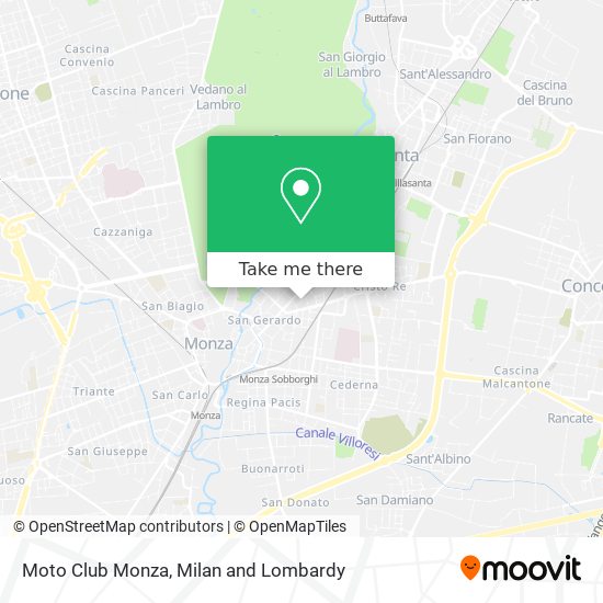 Moto Club Monza map