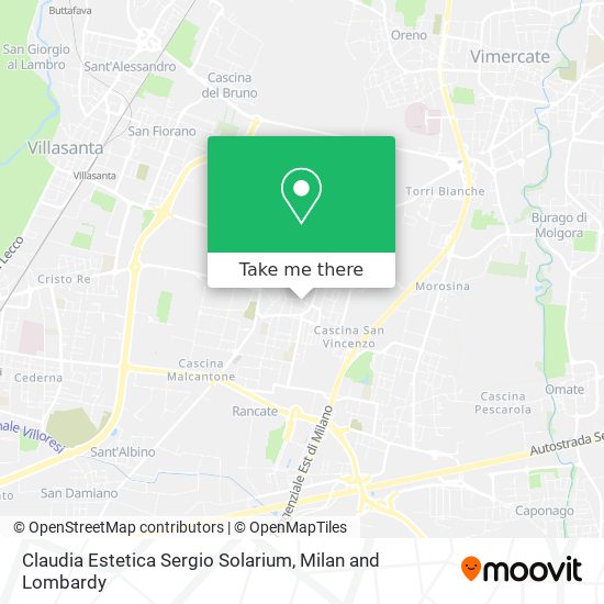 Claudia Estetica Sergio Solarium map