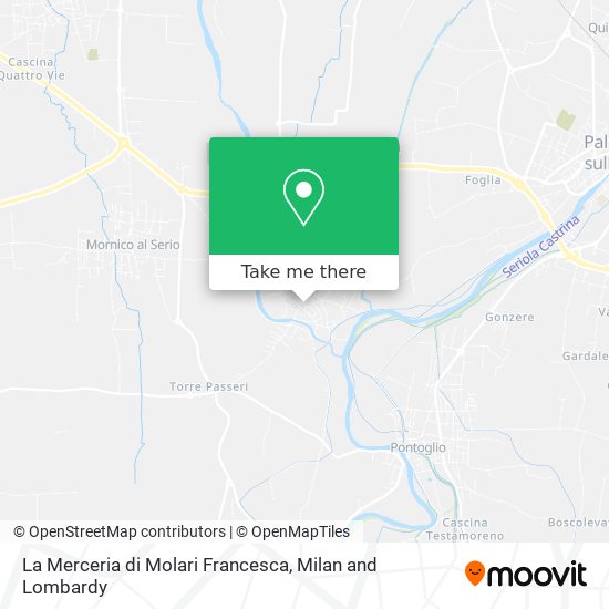 La Merceria di Molari Francesca map