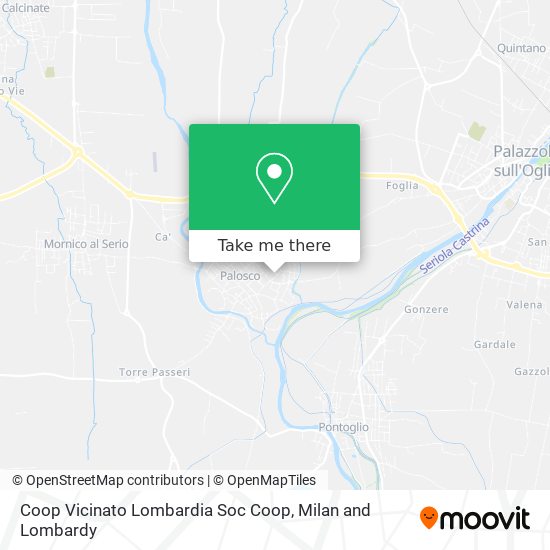 Coop Vicinato Lombardia Soc Coop map