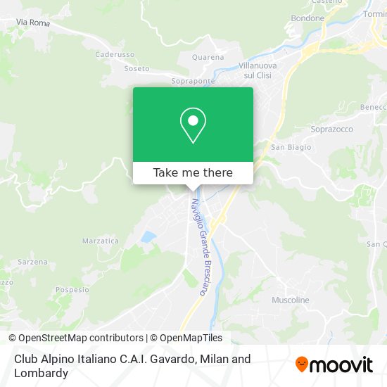 Club Alpino Italiano C.A.I. Gavardo map